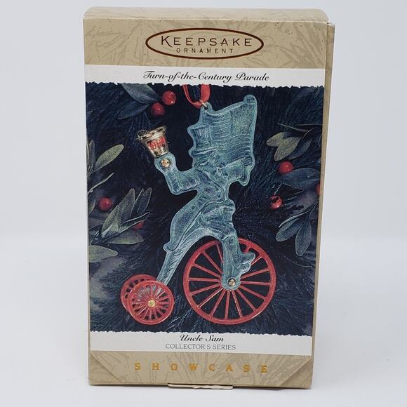 Hallmark 1996 Uncle Sam Showcase Handcrafted Keepsake Holiday Christmas Ornament - Picture 1 of 5